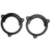 2pcs Speaker Adapter Mounting Plates, 6.5in Black Speaker Adapter Bracket Ring with 2 Wire Harness Replacement for Cars Boats Trucks RVs view 3