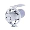 FEELWORLD VM1 USB Condenser Gaming Microphone for Streaming Noise Cancellation Mute RGB Light One-Key Mute Desktop Stand (White) view 3