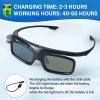 3D Glasses, Active Shutter Rechargeable Eyewear for 3D DLP-Link Projectors Cocar view 2