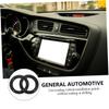4 Pairs Auto Speaker Adapter Rings 5 Inch ABS Black for Car view 4