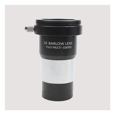 1.25" 2X Barlow Lens MultiCoated Metal W/ M42x0.75 Thread Camera Interface for Telescopes