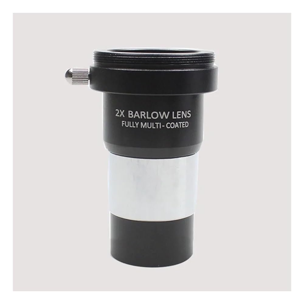 1.25" 2X Barlow Lens MultiCoated Metal W/ M42x0.75 Thread Camera Interface for Telescopes