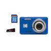 Kodak PIXPRO Friendly Zoom FZ55 Digital Camera (Blue) Bundle with Focus Digital Camera LCD Screen Protectors and 32GB SDHC UHS-I U1 Waterproof Shockproof Anti-Static Memory Card (3 Items) view 1