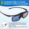 RF 3D Glasses, Active Shutter RF 3D Glasses Rechargeable Suitable for RF 3D TV Projectors, RF 3D Eyewear for Sony Epson Toshiba Sharp, Compatible with TDG-BT500A, SSG-5100GB, AN3DG40 view 2