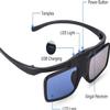 RF 3D Glasses, Active Shutter RF 3D Glasses Rechargeable Suitable for RF 3D TV Projectors, RF 3D Eyewear for Sony Epson Toshiba Sharp, Compatible with TDG-BT500A, SSG-5100GB, AN3DG40 view 4
