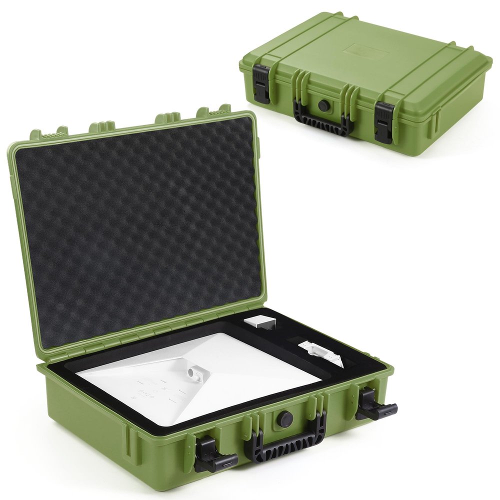 Starlink Mini Case, IP67 Waterproof Hard Travel Case for Starlink Mini Dish Kit & Accessories, Precision Cut Foam Protective Storage with Lock, Outdoor Camping Portable Design (Navy Green)
