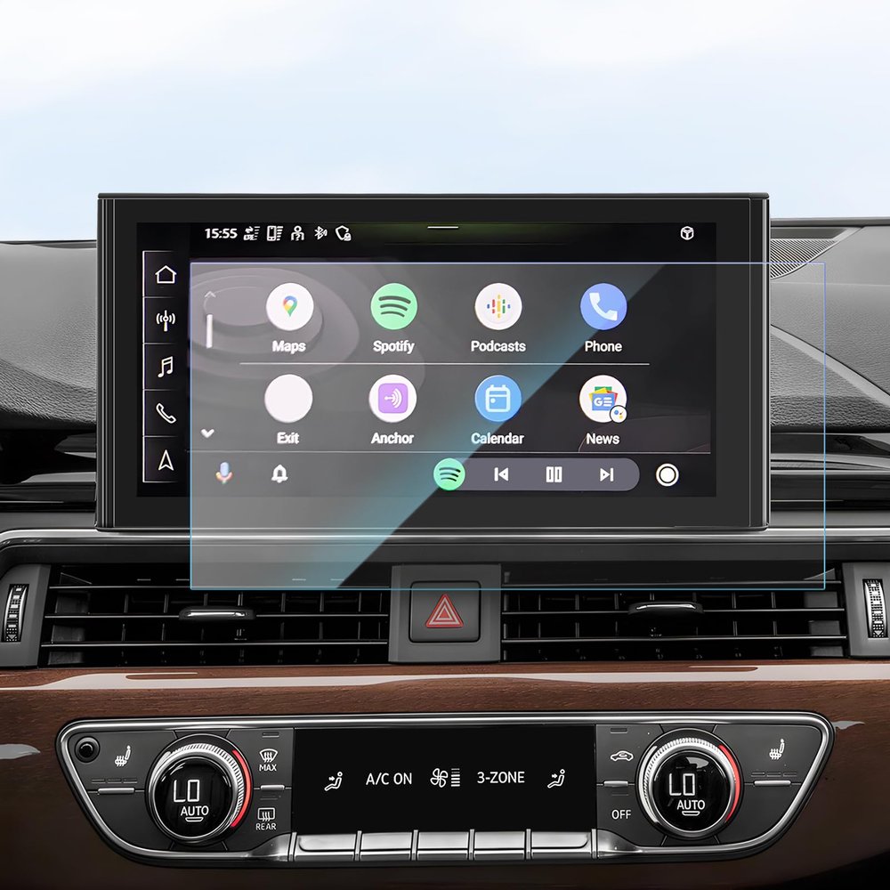 SKTU for 2024 Audi A5 Screen Protector 10.1 Inch for 2020 2021 2022 2023 2024 Audi A4/A5 10.1-Inch Navigation Screen 2023 2024 A4 A5 Accessories Tempered Glass [Ultra Clear, Anti-Glare]