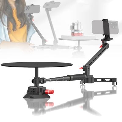 VNATWGOO 360 Degree 110cm Extendable Spinner, Professional Photography Turntable, Spinning Camera Slider, for Commercial Video, Food Shooting, Product Photography