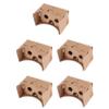 Tassteen 5set 6 Inch DIY 3D VR Virtual Reality Glasses Hardboard for Cardboard view 1