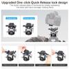 46mm Low ProfileTripod Ball Head with Lever Release ARTCISE Heavy Duty Ball Head Camera Ball Head with Arca Swiss Quick Release Plate for Camera Tripod Monopod DSLR Camcorder Telescope Max Load 55lbs view 2