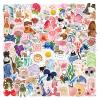 100 Watercolor Aesthetics Stickers,Dopamine Aesthetics Stickers Cute Girls Sticker for Scrapbook Journaling Water Bottles Laptop, Waterproof Decals for Girls Water Bottles Laptop Phone Case Guitar view 1