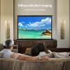 4:3 16:9 4K Portable Screen for Projector, Tabletop Projector Screen Manual Pull Up, Easy Roll Up, Roll Down Movie Screen for Outdoor Indoor, for Home Theater Backyard Party Movie Nights(30 inch,4:3) view 3