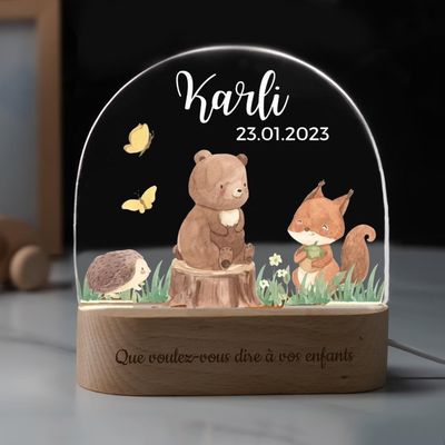 Personalized Night Light for Kids Girls Boys - Custom LED Lamp with Name and Date, Personalized Baby Gifts for Bedroom Toddler Gifts Night Lamp Gifts for Christmas Birthday, Style 8