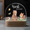 Personalized Night Light for Kids Girls Boys - Custom LED Lamp with Name and Date, Personalized Baby Gifts for Bedroom Toddler Gifts Night Lamp Gifts for Christmas Birthday, Style 8 view 1