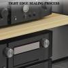 AV Media Stand, CD Player Stand with Wheels,Audio Rack Stereo Cabinet, Adjustable Media Storage Shelves,for Living Recording Studio Theater view 3