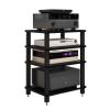 AV Media Stand,5-Layer Open Storage Audio RackCD Player Video Game Console Shelf, for Living Recording Studio Theater(B) view 1
