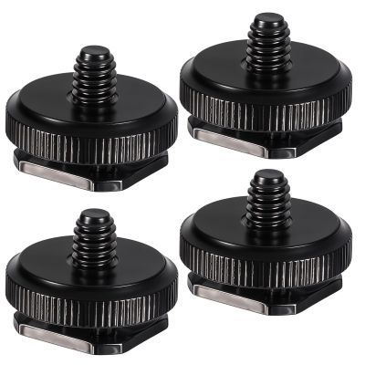 FdcLixuvol 4 Pcs 1/4 Inch Camera Adapter Screws, Compatible with Versatile Flash Hot Shoe Mounts for DSLR Camera Rigs, Tripods, Mounting Accessories