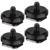 FdcLixuvol 4 Pcs 1/4 Inch Camera Adapter Screws, Compatible with Versatile Flash Hot Shoe Mounts for DSLR Camera Rigs, Tripods, Mounting Accessories view 1
