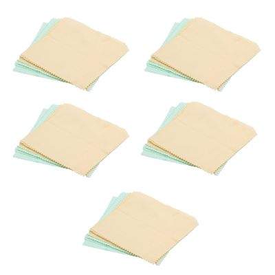 Tassteen Pack 50 Microfibre Cleaning Cloth for/Clenz/Glasses/Lens Optical Wipes Spectacles/CameraSpectacles/Sunglasses