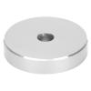 ACAGALA 45 RPM Record Turntable Adapter Large Hole Conversion Sheet Black Clamp Adapter for Most Big Hole Records (Silver) view 2