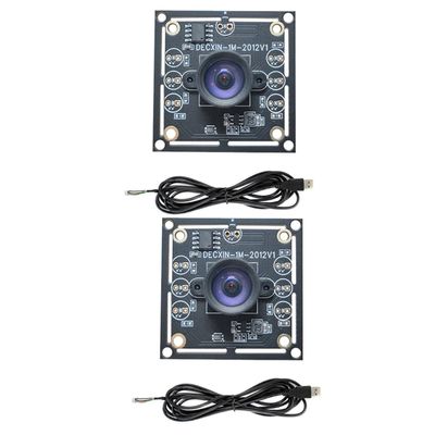 Tassteen 2PCS 100 Degree Camera Module OV9732 1MP 1280x720 30fps USB Camera Module Drive Free for WinXP/7/8/10 With1.5M Cable