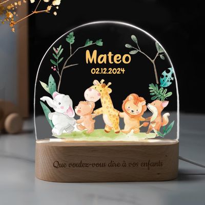 Personalized Night Light for Kids Girls Boys - Custom LED Lamp with Name and Date, Personalized Baby Gifts for Bedroom Toddler Gifts Night Lamp Gifts for Christmas Birthday, Style 6