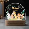 Personalized Night Light for Kids Girls Boys - Custom LED Lamp with Name and Date, Personalized Baby Gifts for Bedroom Toddler Gifts Night Lamp Gifts for Christmas Birthday, Style 6 view 1