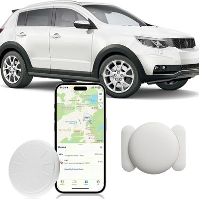 Hongtop H GPS Tracking Device for Cars, 1PCS Real Time GPS Tracker Device for Vehicles Work with Find My (iOS Only), Car Tracker Device Hidden with Magnetic Waterproof Case, White