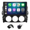 EUBUY Android 13.0 Double Din Car Stereo for M-azda MX-5 2006-2021 with Wireless with CarPlay & Android Auto, 9 Inch Touch Screen Car Audio Receiver with Blue-Tooth WiFi GPS Navigation Backup Camera view 1