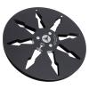 1/4 7 Inch Empty Tape Reel, Aluminum Alloy Recording Takeup Reel with 8 Hole, Replacement Analog Recording Tape Repair Parts Open Reel Tape Accessory (Black) view 1