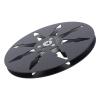 1/4 7 Inch Empty Tape Reel, Aluminum Alloy Recording Takeup Reel with 8 Hole, Replacement Analog Recording Tape Repair Parts Open Reel Tape Accessory (Black) view 3