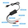 USB Sound Capture Card, USB Audio Capture Card for Cassette Tapes to MP3 Converter, Sound L R AV 3.5mm Audio to USB, Plug and Play view 3