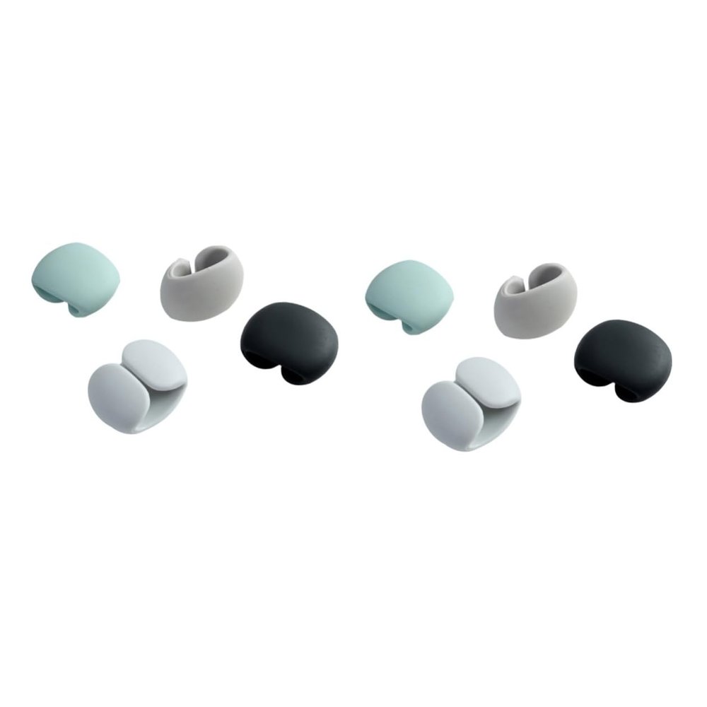 Artibetter 8 Pcs Cable Wire Organizer Line Winder Headphone Winders Silicone Cable Holder Desktop