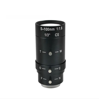 CCTV 5-100mm Lens 1080P Manual Iris Zoom CS Mount,for Industrial Machine Vision Cameras Lens CCTV Surveillance Camera Lens(with 650nm Filter)