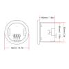 AC220V/110V Millimeter Wave Presence Sensor Adjustable 24GHz Motion Detection Ceiling Light Switch for Home view 2