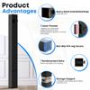 Square Folding Table Leg Extenders, 5-Level Adjustable Table Leg Risers view 4