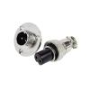 JoWanSome GX12 2-Pin Aviation Connector, Male/Female Flange Mount, 100 Sets view 2