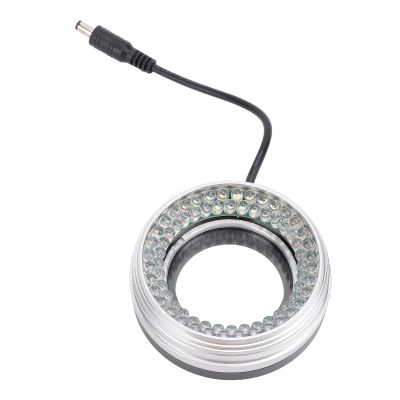 Microscope Rings Light, ID 50mm OD 80mm LED Rings Illuminato 6500K 72 Beads Adjustable Brightness Microscope Light Source Lamp for Stereo Microscope