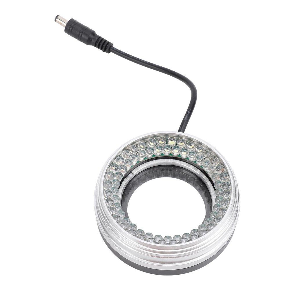 Microscope Rings Light, ID 50mm OD 80mm LED Rings Illuminato 6500K 72 Beads Adjustable Brightness Microscope Light Source Lamp for Stereo Microscope