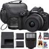 Canon EOS R50 Mirrorless Camera w/18-45mm Lens + Sandisk 64GB Ultra Memory Card + Camera Case + More (12pc Bundle) (Renewed) view 1