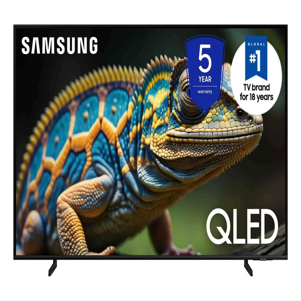 SAMSUNG 75-Inch Class QLED 4K Q60D Series Quantum HDR Smart TV w/Object Tracking Sound Lite, Motion Xcelerator, Slim Design, Gaming Hub, Alexa Built-in (QN75Q60D, 2024 Model)