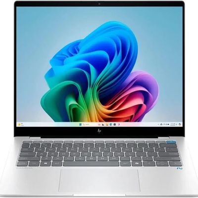HP - OmniBook X 14-fe00 - Copilot+ PC - 14" 2.2K Touch-Screen Laptop - Snapdragon X Plus X1P-42-100 - 16GB Memory - 512GB SSD - Silver (Renewed)