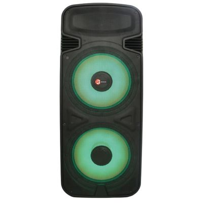 RadioShack 15-inch Tower Speaker with Lights and FM Radio (90,000 RMS, LED Light)