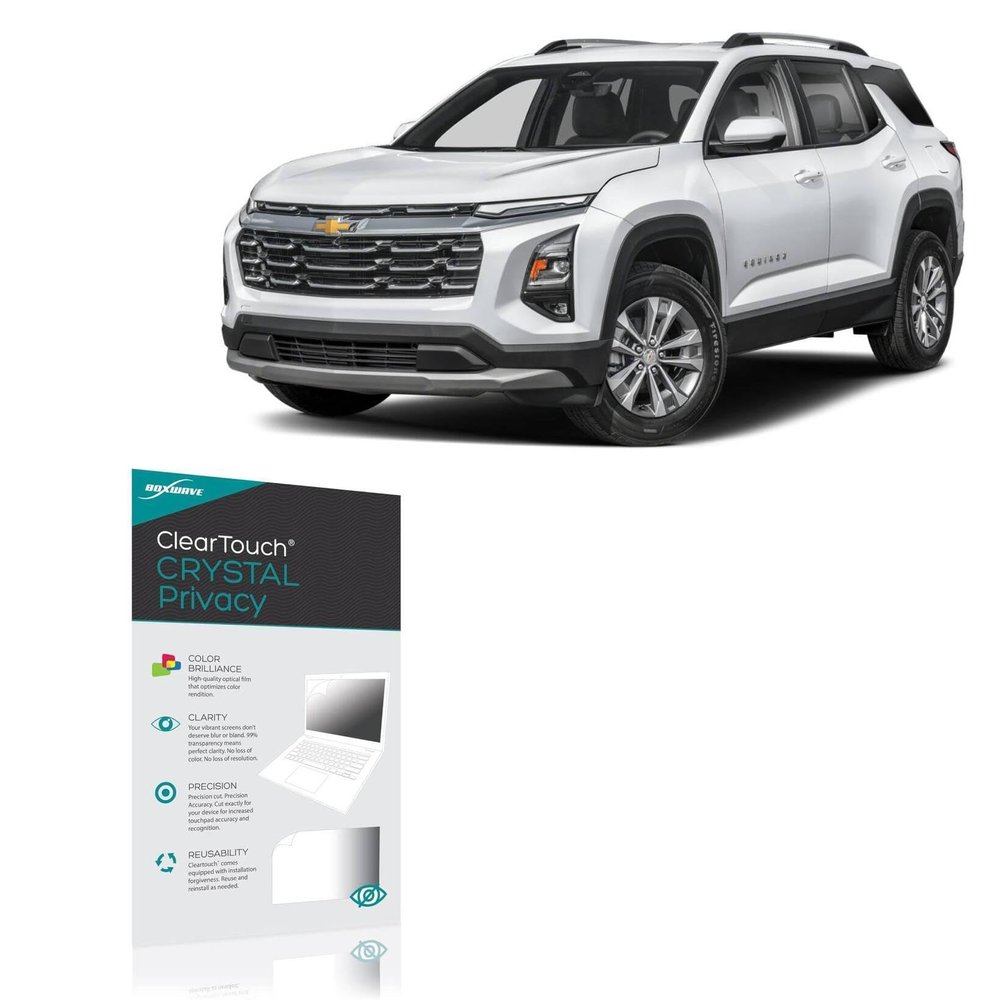 BoxWave Screen Protector Compatible with Chevrolet 2025 Equinox Cluster Display (11 in) - ClearTouch Crystal Privacy (2-Pack), Privacy Screen Protector Flexible Film Clear