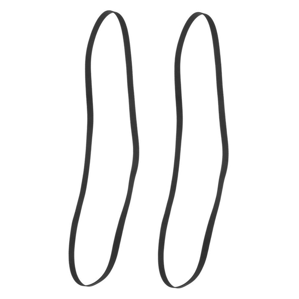 BIUDECO 2pcs 235mm Record Player Drive Belt Cassette Player Belts Replacement Parts Rubber Material Wide Compatibility Easy Install