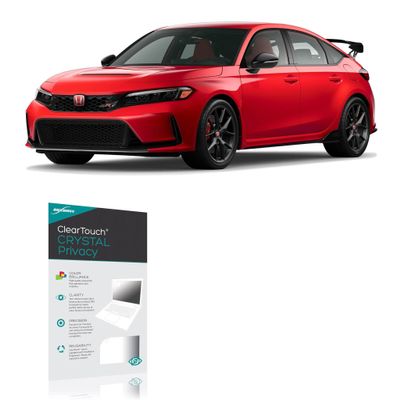 BoxWave Screen Protector Compatible with Honda 2025 Civic Type R Infotainment Display (9 in) - ClearTouch Crystal Privacy (2-Pack), Privacy Screen Protector Flexible Film Clear