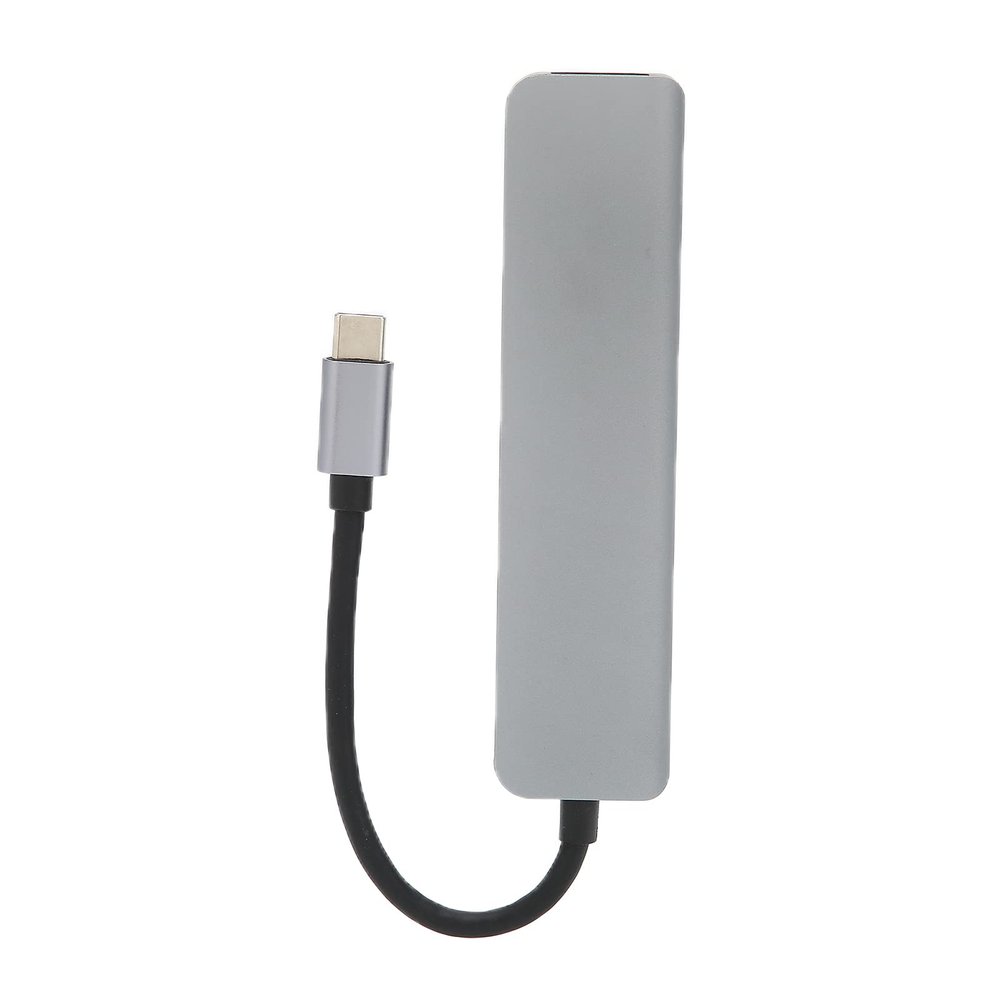 6 in 1 Multifunctional Docking Station, Aluminum Alloy USB Expansion Dock with High Definition Multimedia Interface, USB3.0/2.0, PD, Storage Card, T Flash for Type C Computers