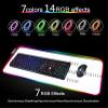 Gaming RGB Sexy Anime Mouse Pad LED Mouse Pad XXL Gamers Colorful USB Laptop Keyboard Pad Gaming Desk Sexy Butt Breasts Chest (35.43x15.74 inche) view 2