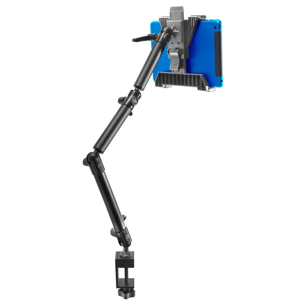 iBOLT TabDock AccessiBOLT Universal Wheelchair Multi-Arm Mobility Tablet Mount: Secure and Adjustable Tablet Holder 18.5-Inch Clamp Mount
