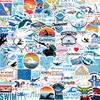 100Pcs Swimming Stickers - Swimming and Swimmer Stickers for Kids Adults Vinyl Waterproof for Laptop, Guitar, Water Bottle Journaling Scrapbooking view 2